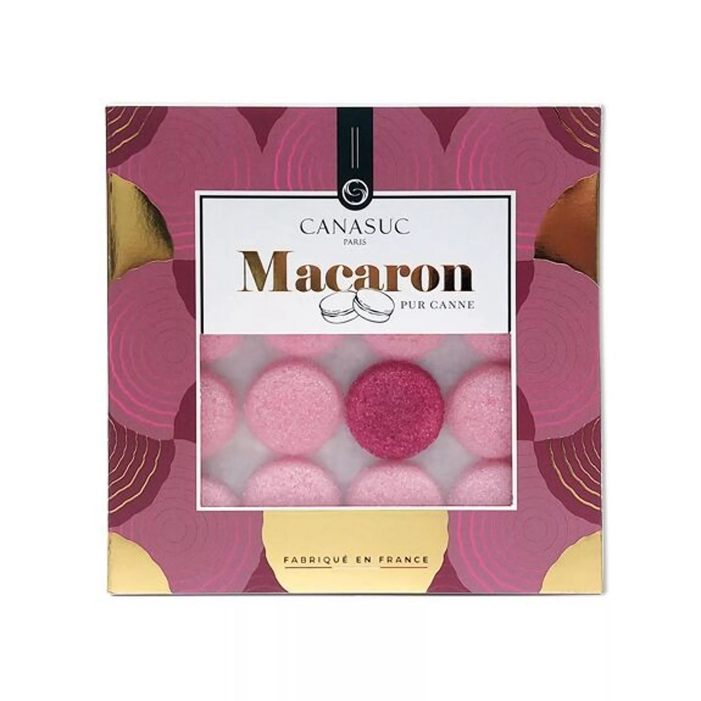 Coffret de Sucres en Forme de Macaron â Rose & Cassis