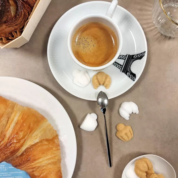 Sucres "Matin à Paris" – Croissant, Brioche & Tasse