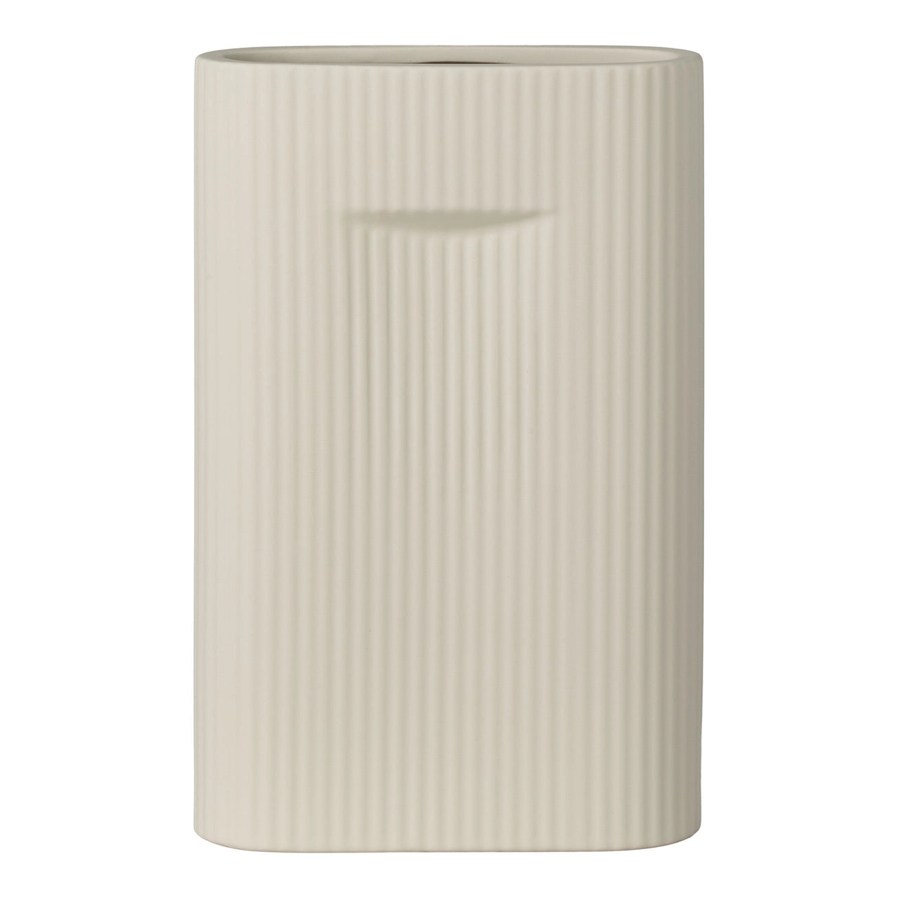 Vase crème strié