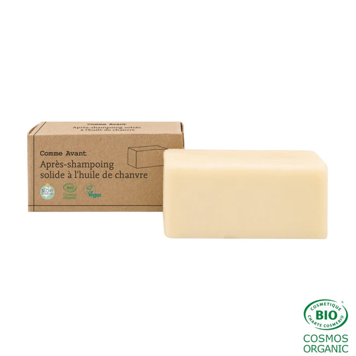 Après-shampoing solide à l’huile de chanvre bio