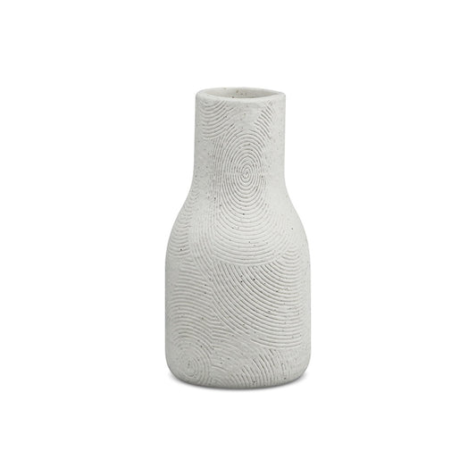 🖤 Vase texturé Alba long - Céramique (H11,8 cm)