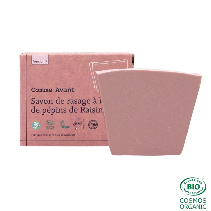 Savon de Rasage à l’Huile de Pépins de Raisin Comme Avant
